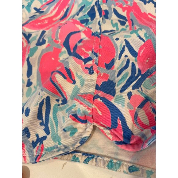 Lilly Pulitzer Womens Shorts Size 12 Multicolor Print Cotton Blend Summer Casual - Picture 5 of 6